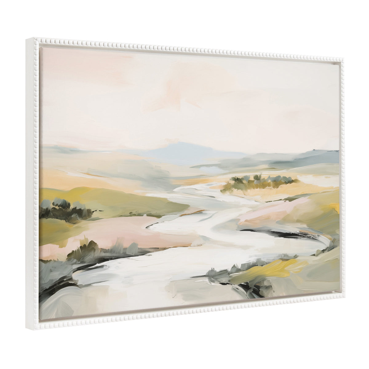 Sylvie Beaded Tranquil Landscape II Framed Canvas by Amy Lighthall