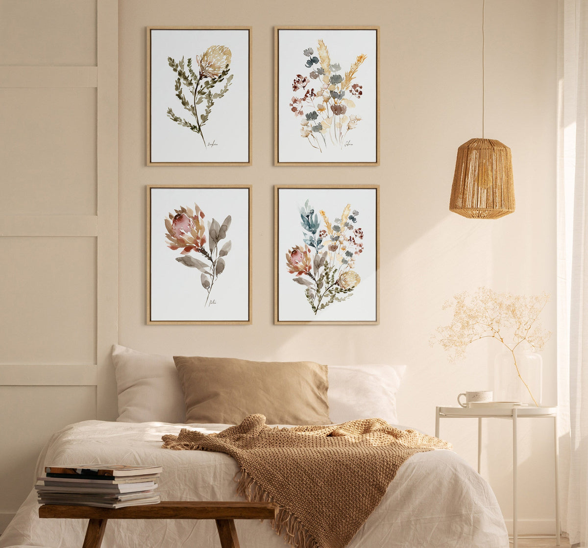 Sylvie Wild Salvia Framed Canvas by Sara Berrenson