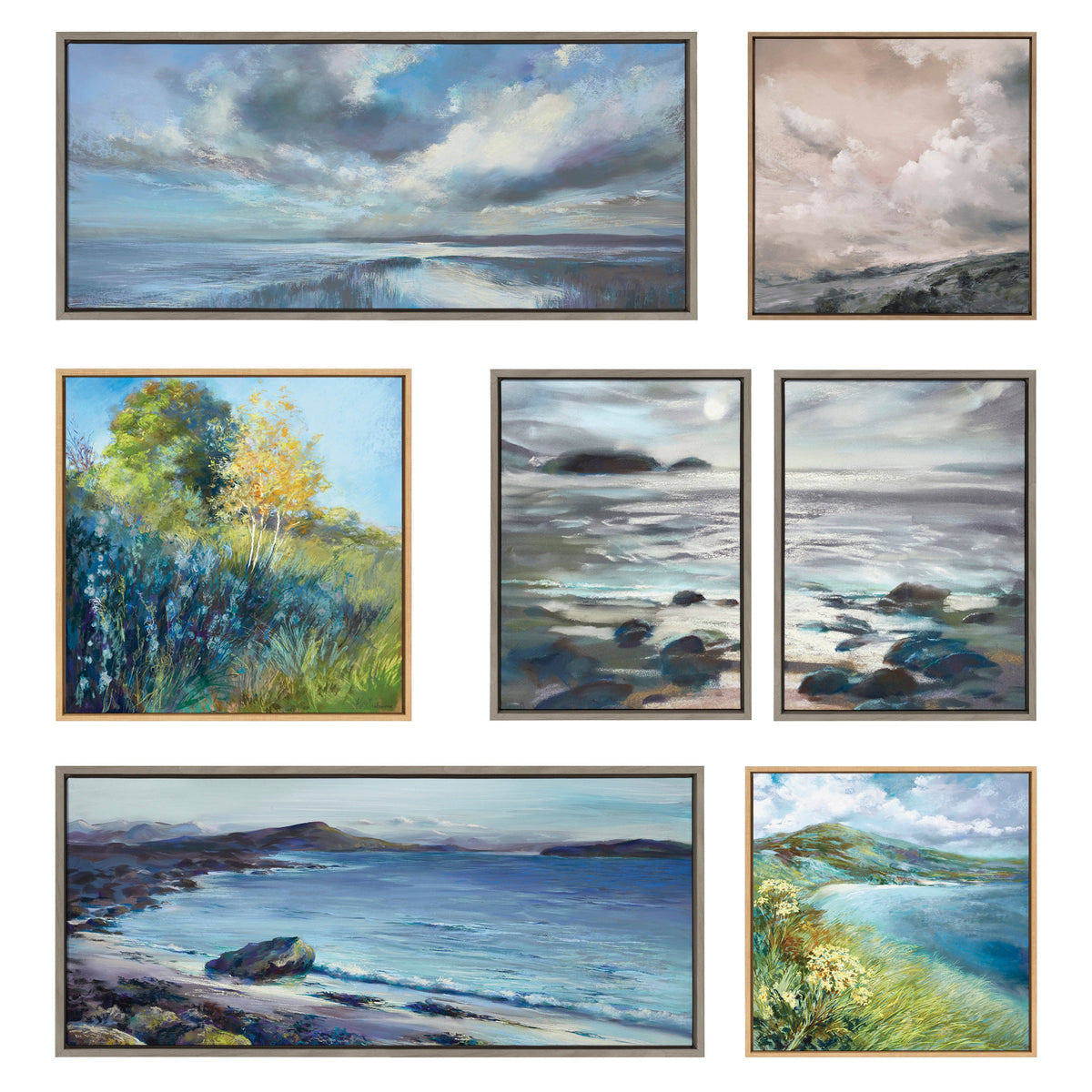 Sylvie Emerald Isle Ring of Kerry Framed Canvas by Nel Whatmore