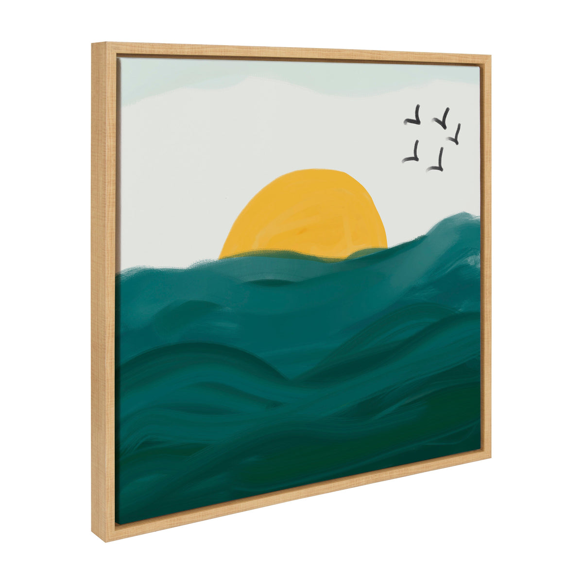 Sylvie Horizon Framed Canvas by Oris Eddu