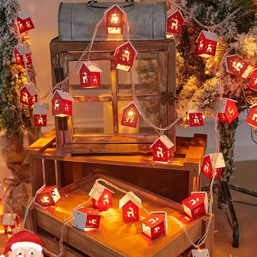 Red 2M 10 LED Fairy Lights - Battery Operated