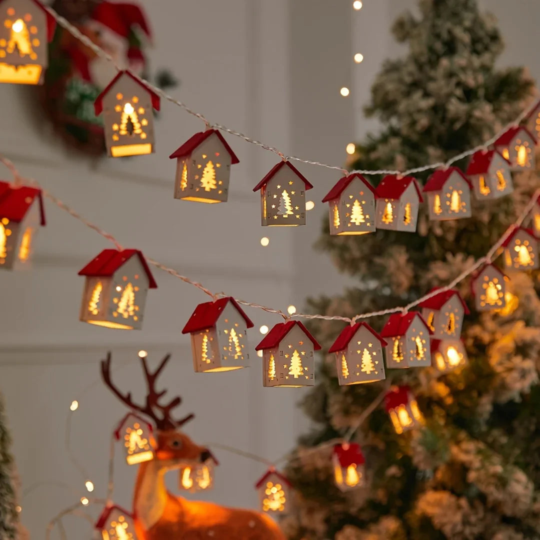 Red 2M 10 LED Fairy Lights - Battery Operated