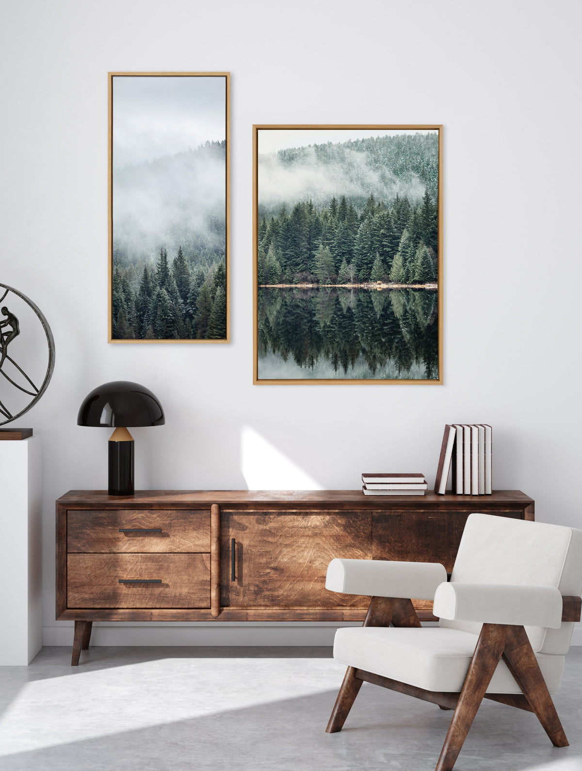 Sylvie Misty Forest Framed Canvas by Emiko and Mark Franzen of F2Images