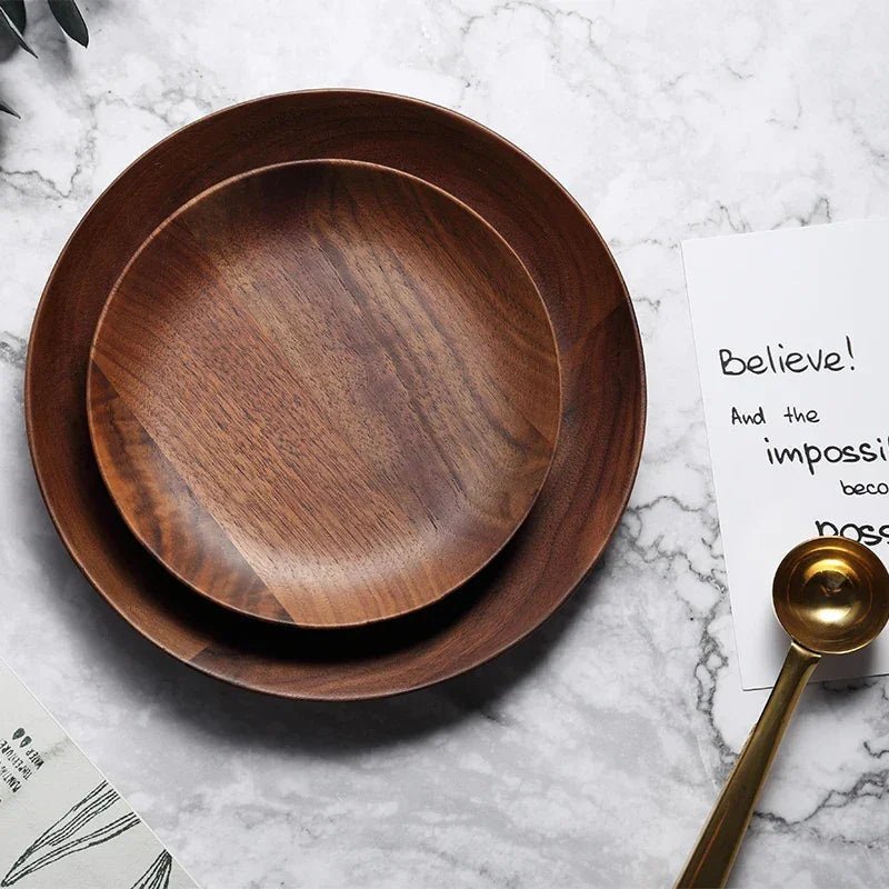 Serving Plate - Wooden Black Walnut 15cm — House of Avana, view 12 of 12