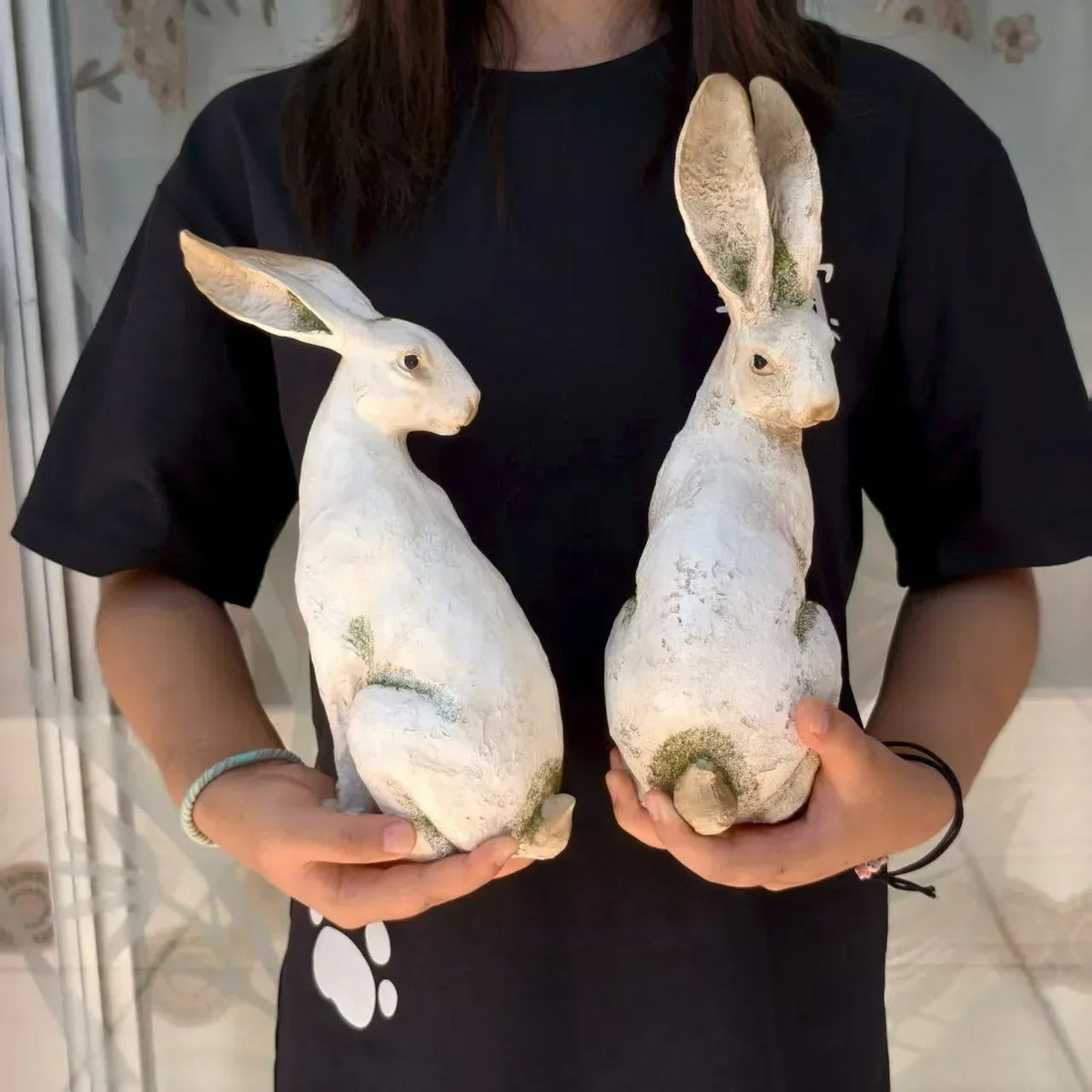 Set of 2 American-Style Long-Eared Rabbits