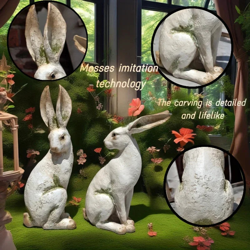 Set of 2 American-Style Long-Eared Rabbits