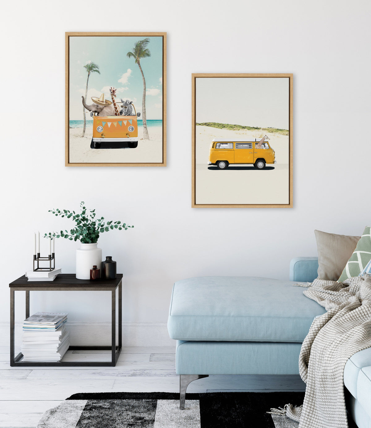 Sylvie Beach Adventures Framed Canvas by July Art Prints
