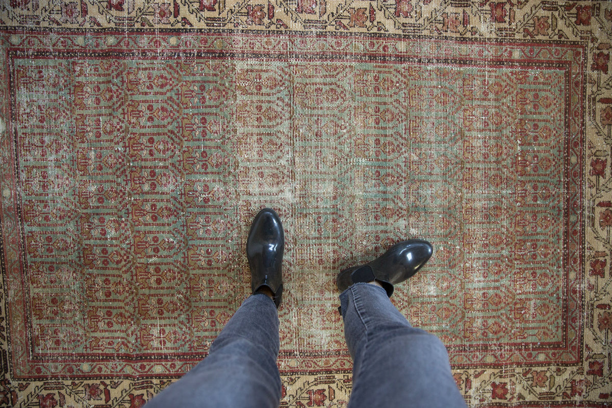4x6 Vintage Distressed Hamadan Rug