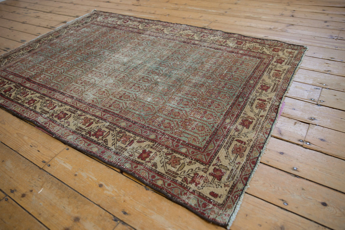4x6 Vintage Distressed Hamadan Rug