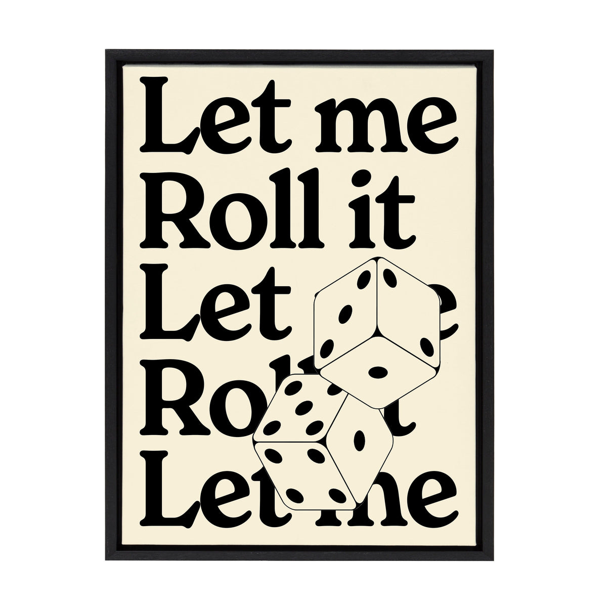 Sylvie Let Me Roll It Framed Canvas by Alli Standefer