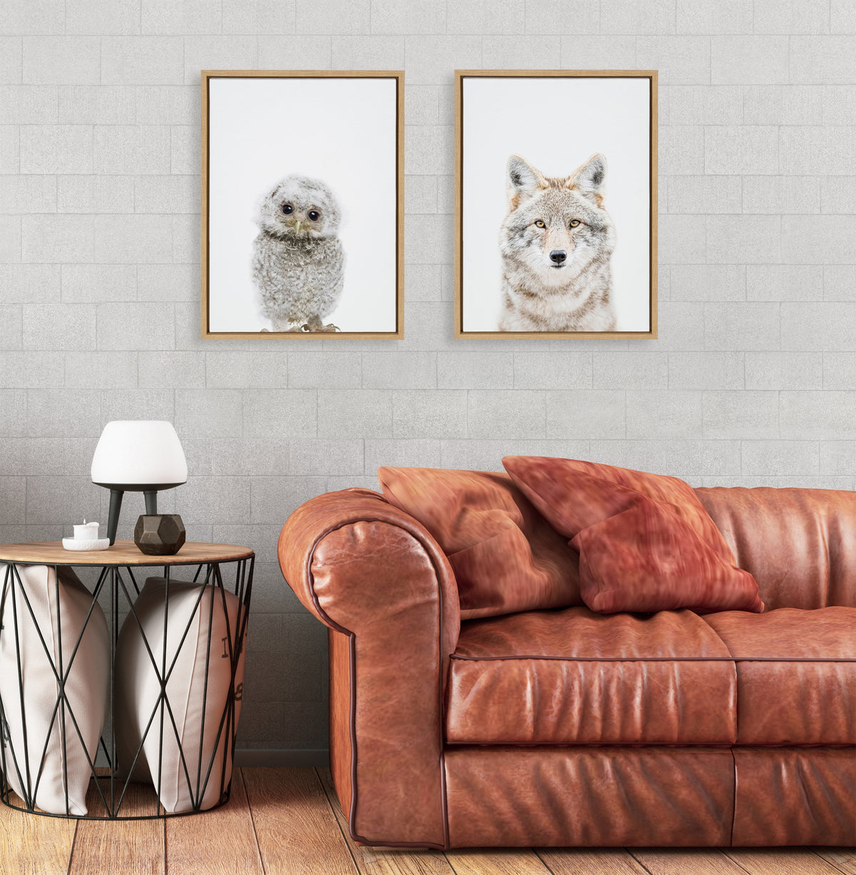 Sylvie Animal Studio Owl Framed Canvas by Amy Peterson Art Studio