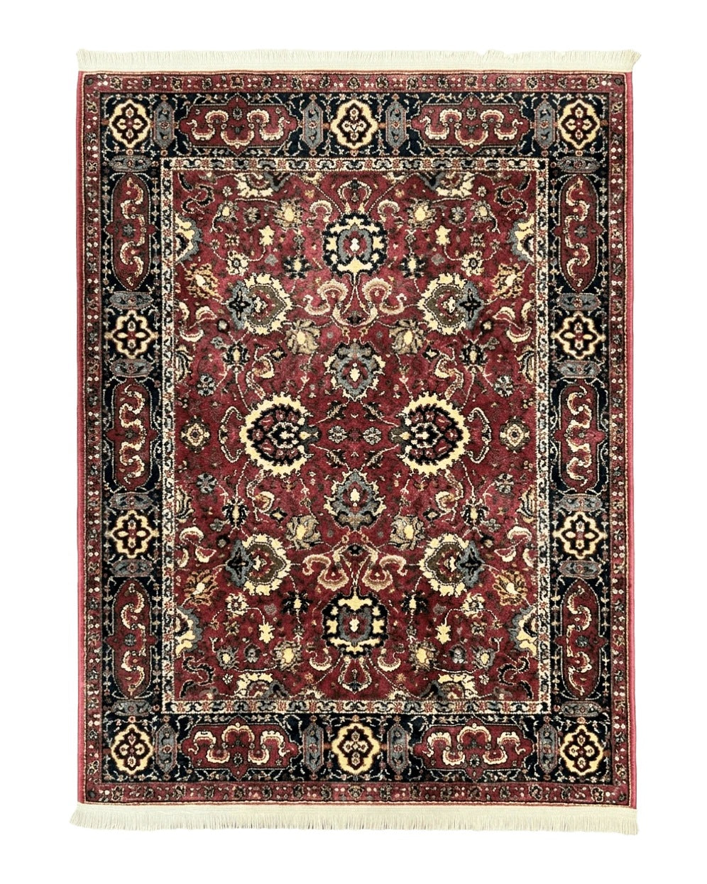 Karastan Rug 4x6, Williamsburg Herati #558, Wool Karastan Carpet, Vintage Karastan Persian Area Rug, Wool Pile - Jewel Rugs