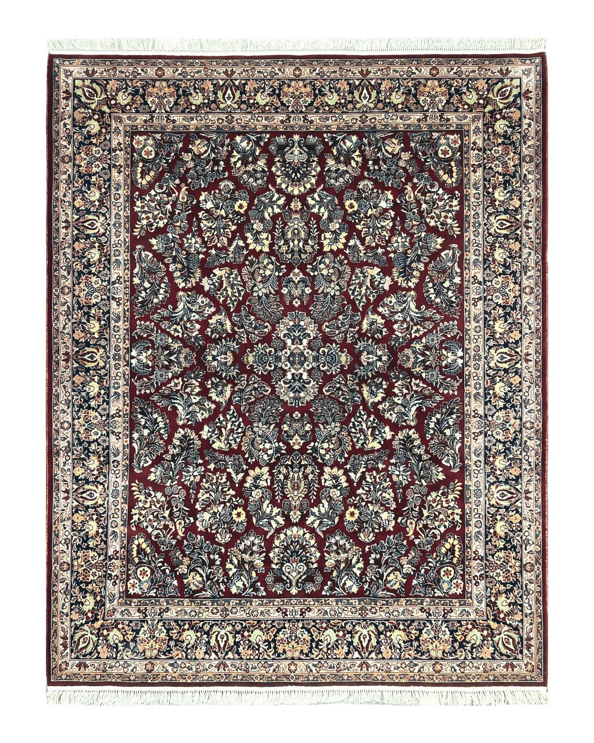 Karastan Rug 9x12 Red Sarouk #785, Wool Karastan Carpet, Discontinued Vintage, Original 700 Series, Karastan Area Rug - Jewel Rugs