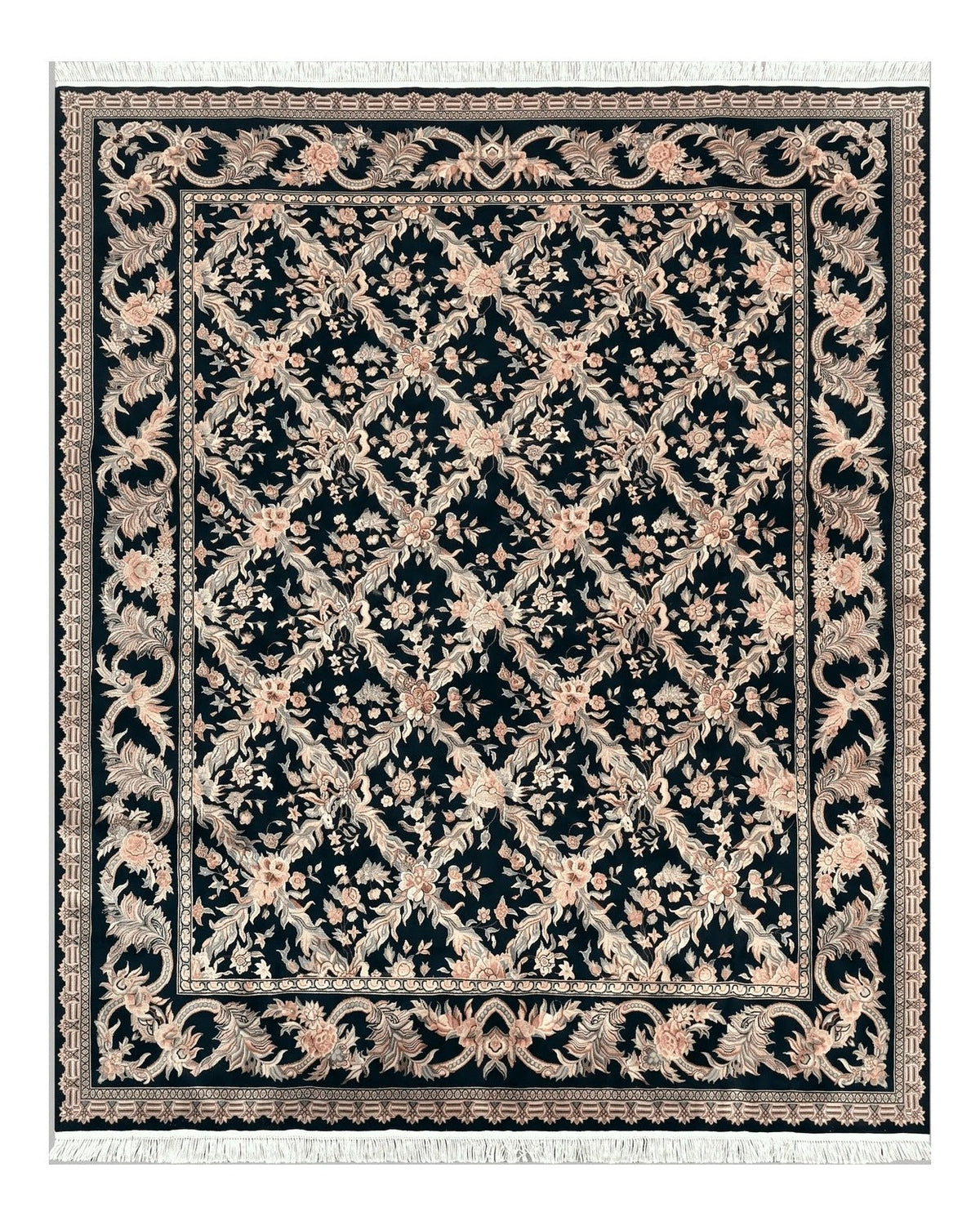 Pak Persian Rug 8x10, Black, Handmade - Jewel Rugs