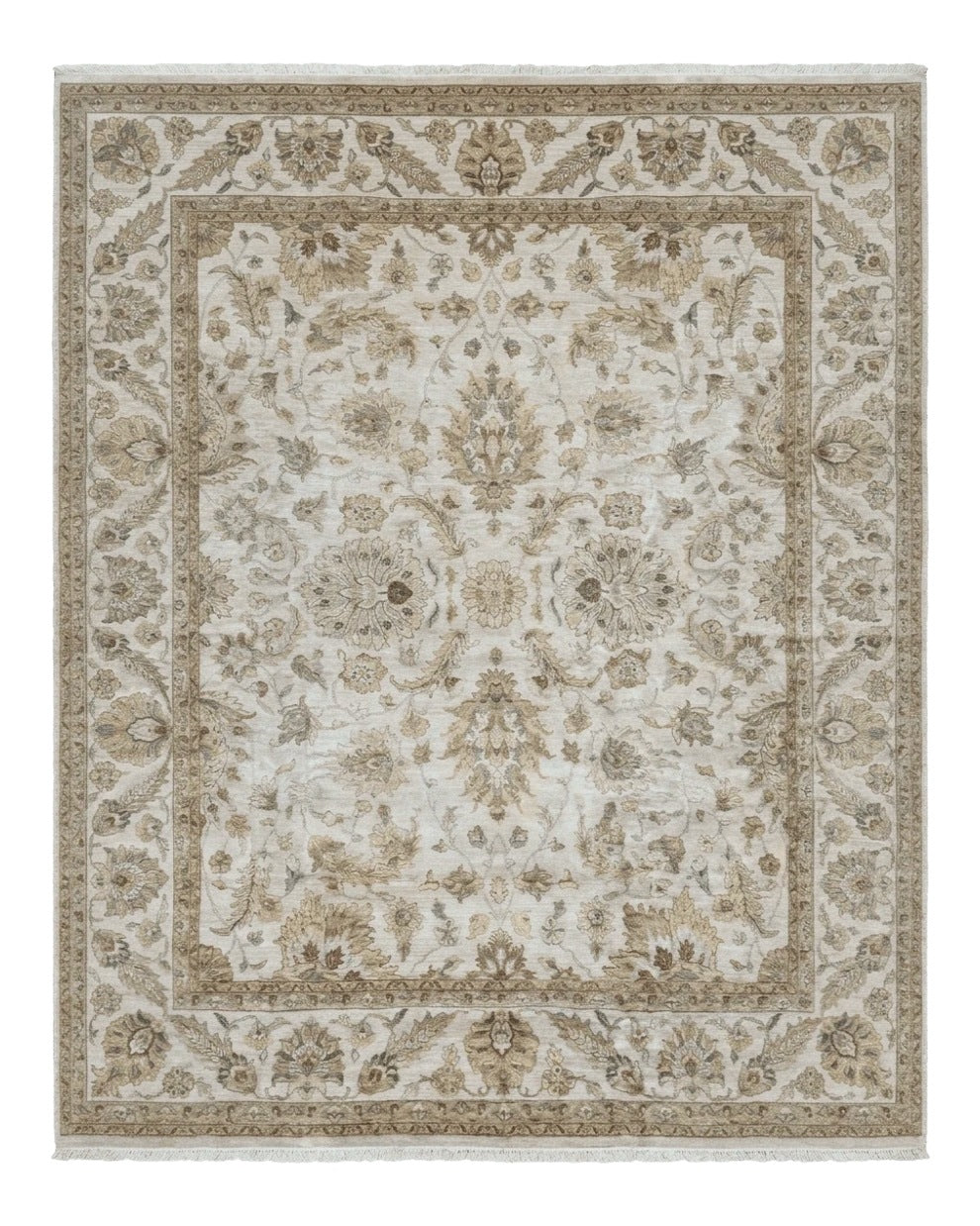 Palace Size Rug 12x15, Neutral Light Colors, Oat, Peshawar Chobi Oushak Rug, Handmade Wool Rug - Jewel Rugs