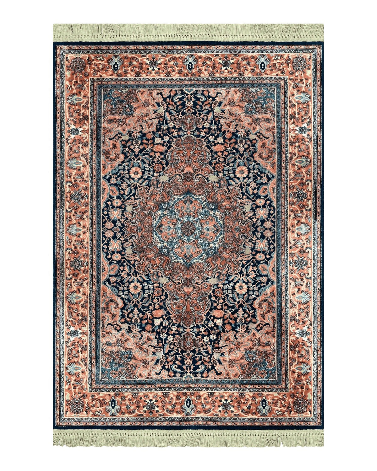 Karastan Rug 5.9 x 9, Kashan Medallion #741, Original Collection 700 Series, Discontinued, Wool Pile - Jewel Rugs