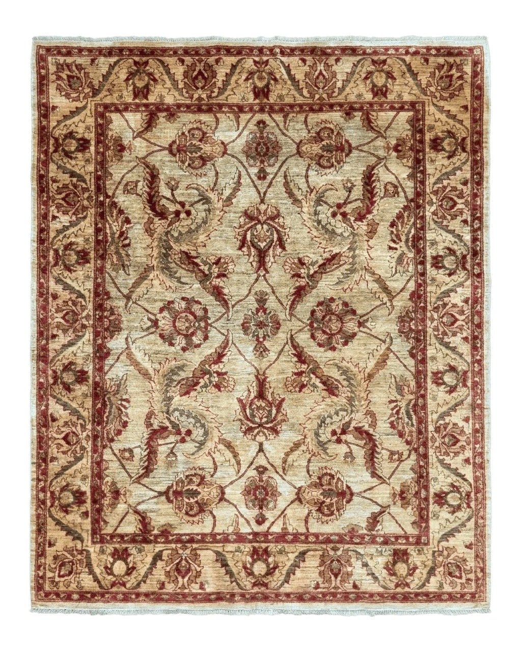 Indian Mahal Rug 7x9, Traditional Wool Carpet - Jewel Rugs