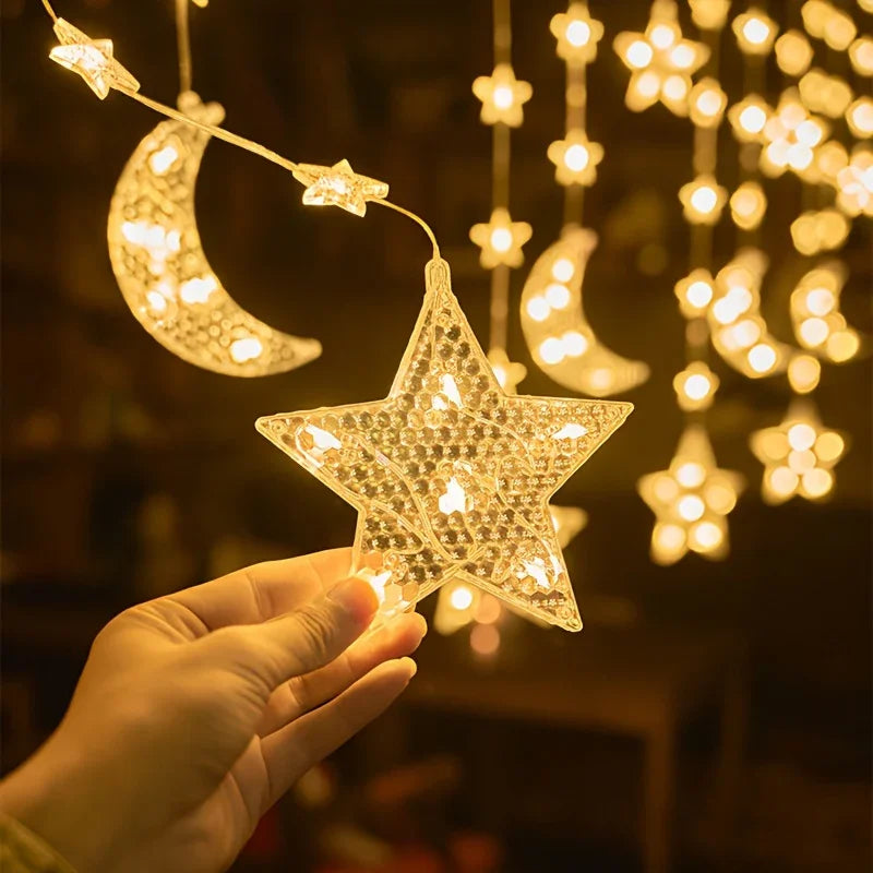 String Lights - LED Moon Star Decor