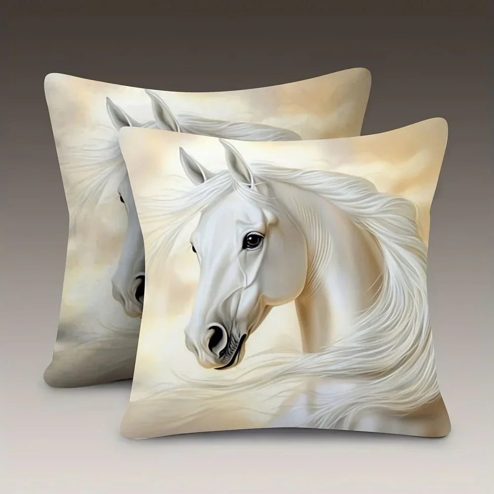 Throw Pillows - Plush White Vintage