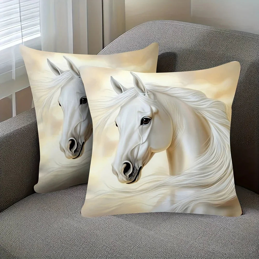 Throw Pillows - Plush White Vintage