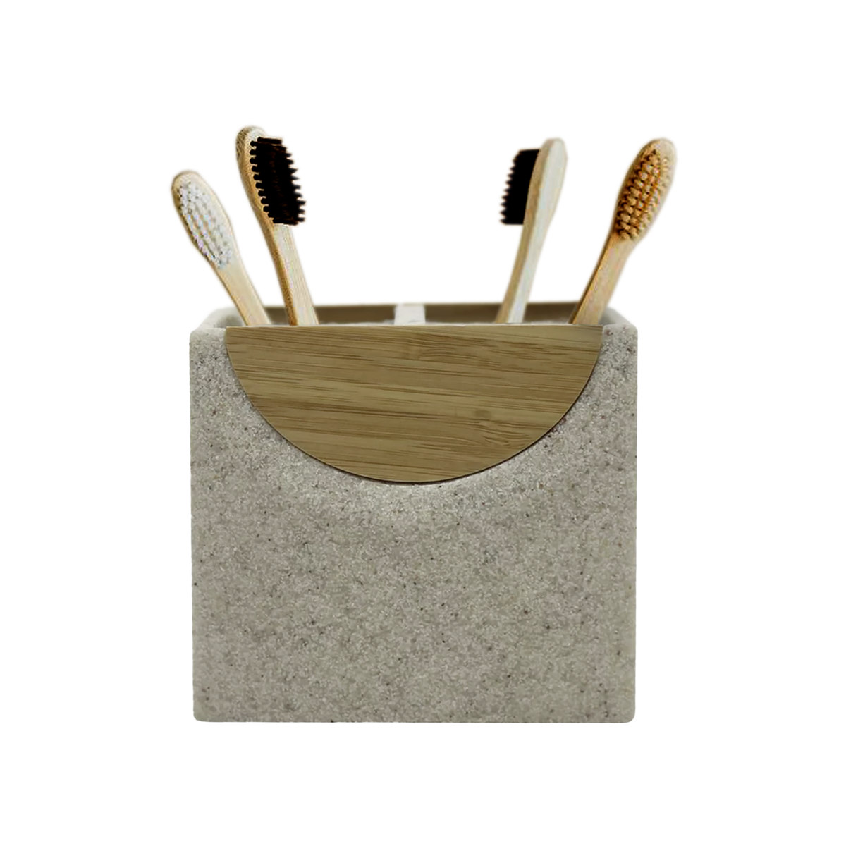 Archer Resin and Wood Toothbrush Holder - Source by Studio Skara