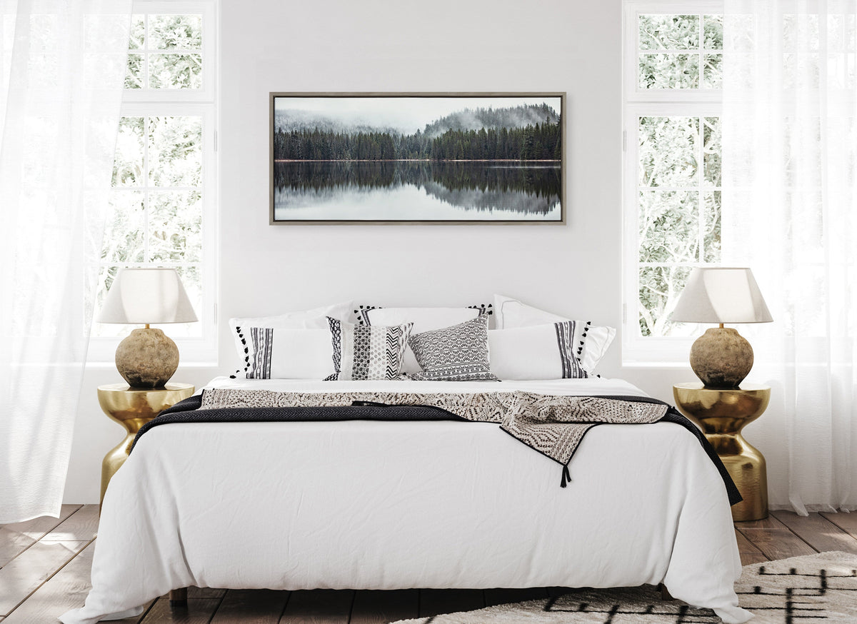 Sylvie Still Reflection Framed Canvas by Emiko and Mark Franzen of F2Images