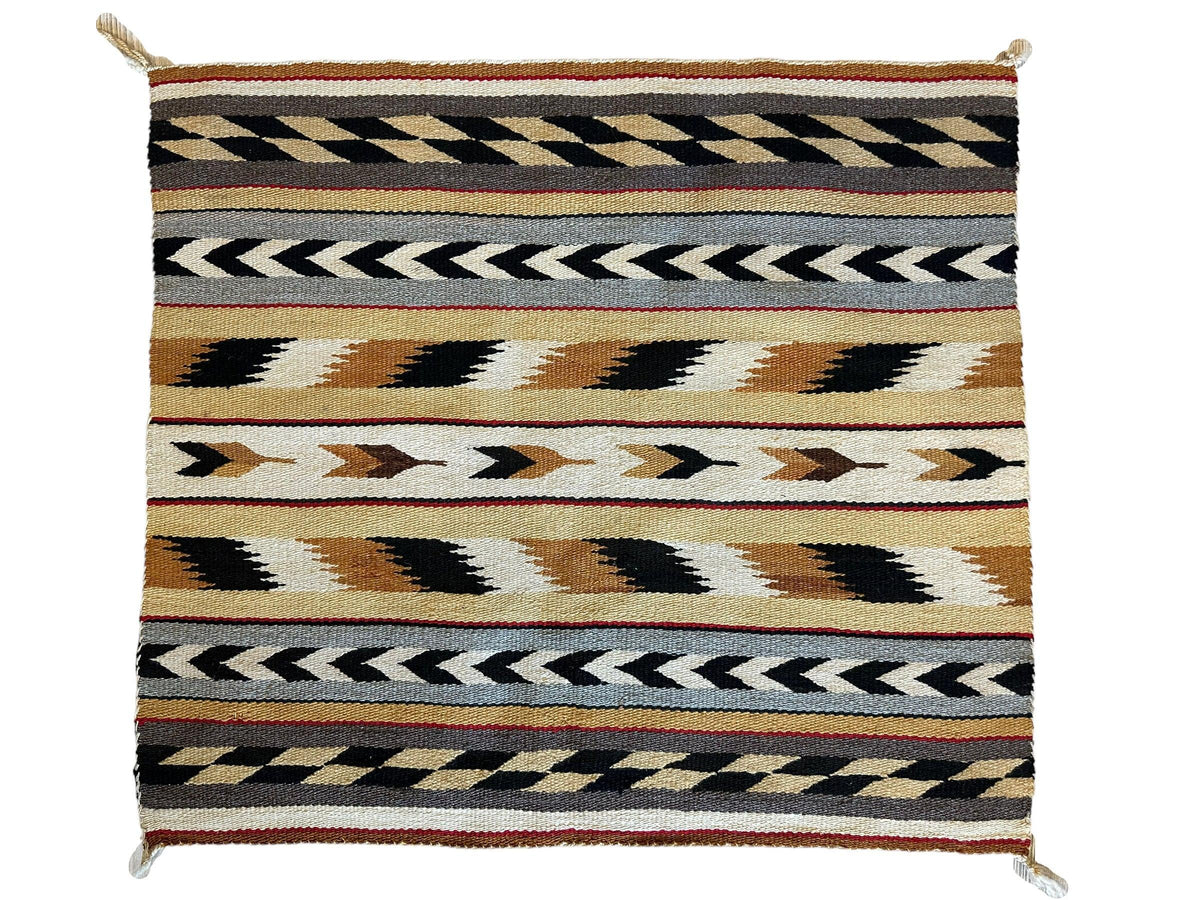 Vintage Kilim Rug 2x3 | Ivory, Brown & Black | Hand-Woven Wool Flatweave - Rugistan, view 2