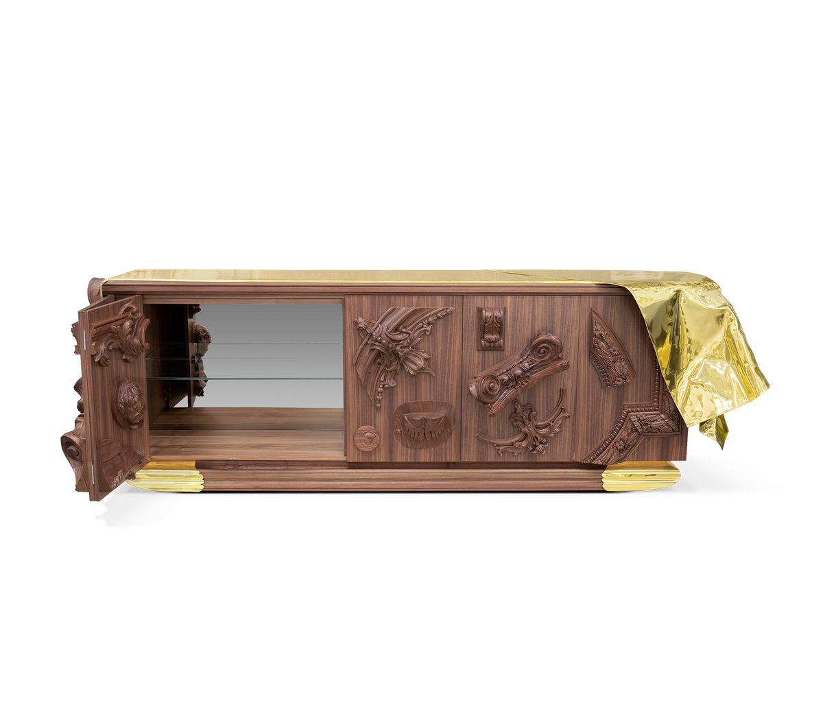 Voltaire Walnut Sideboard by Boca do Lobo – view 2
