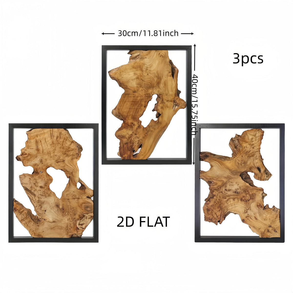 Wall Art - Abstract Wood Large