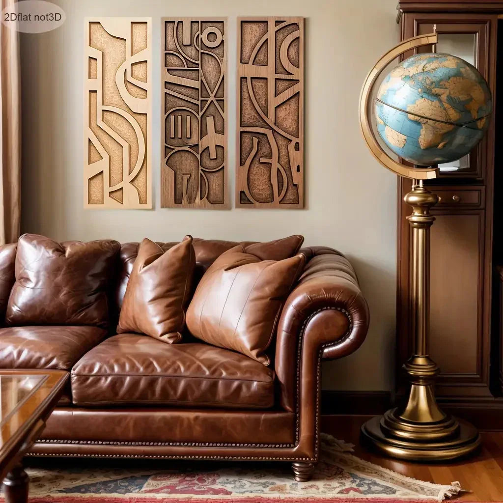 Wall Art - Geometric Wooden 3D