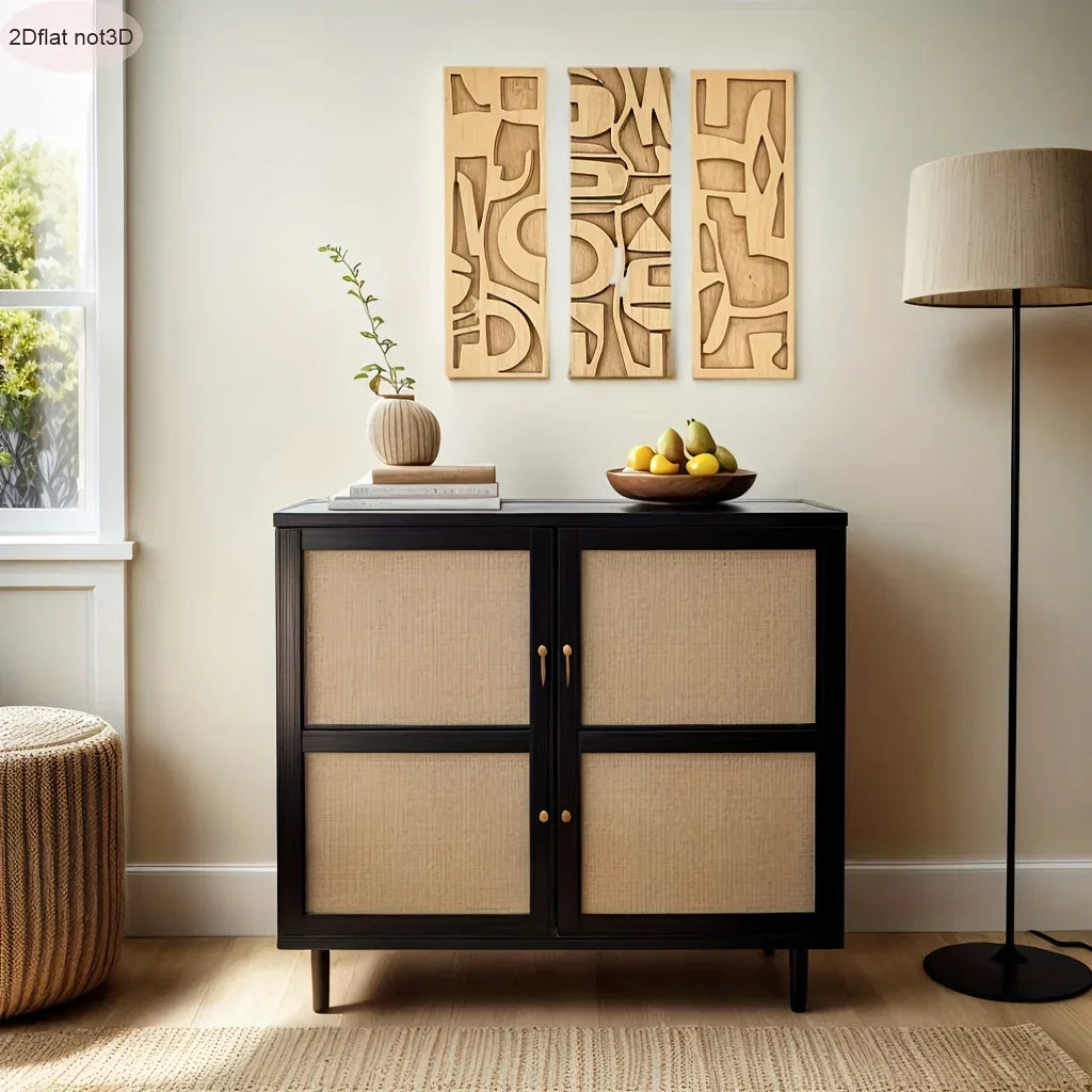 Wall Art - Geometric Wooden 3D