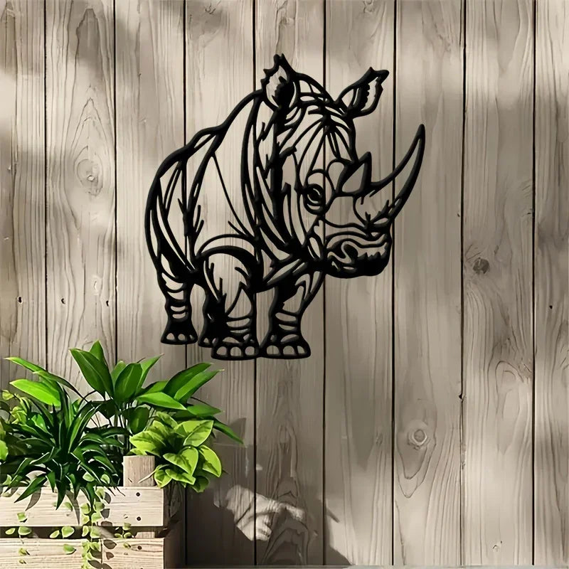 Wall Art - Metal Black White