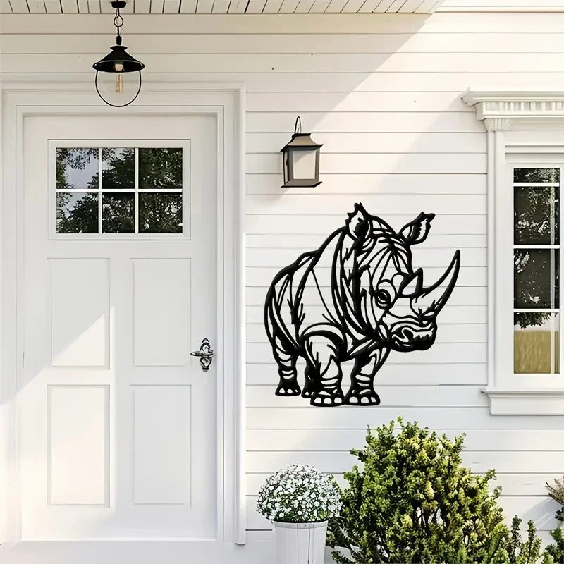 Wall Art - Metal Black White