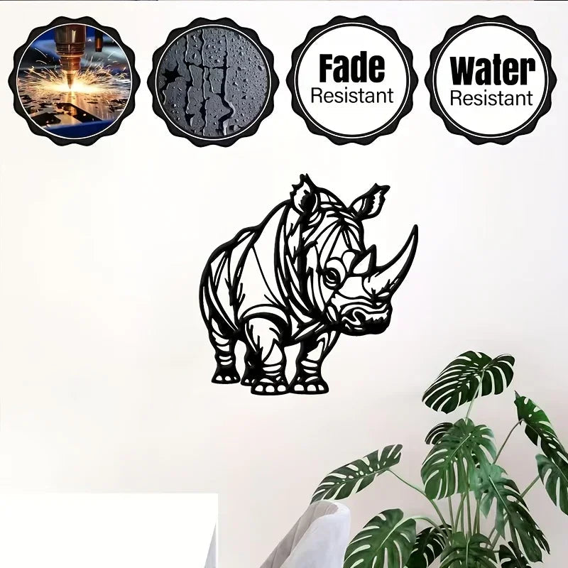 Wall Art - Metal Black White