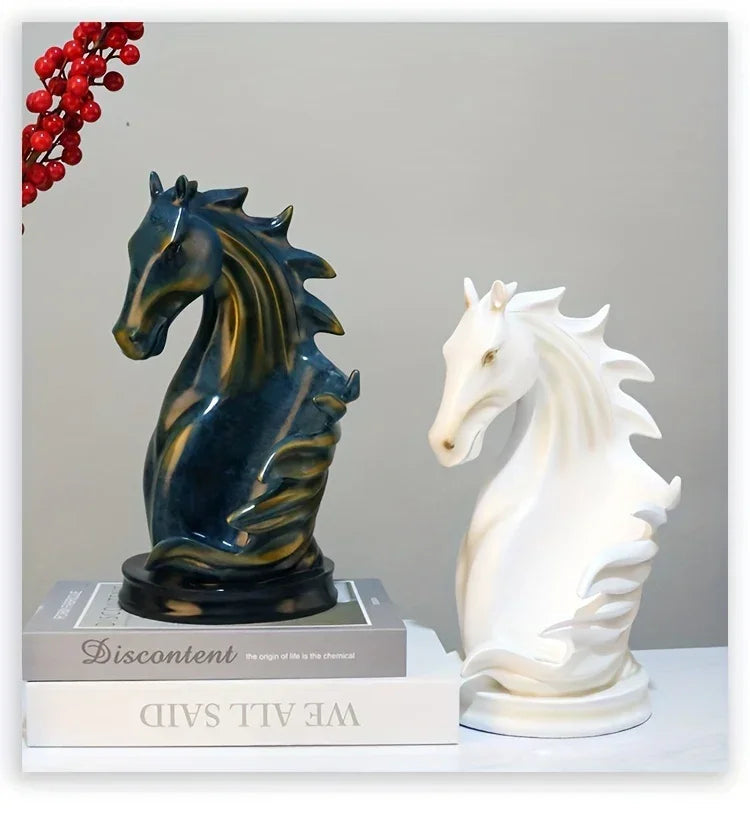 Wine Rack - Modern Horse Head Wooden