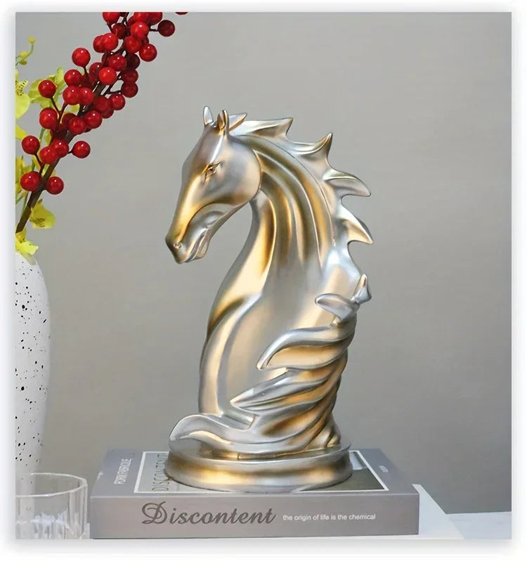 Wine Rack - Modern Horse Head Wooden