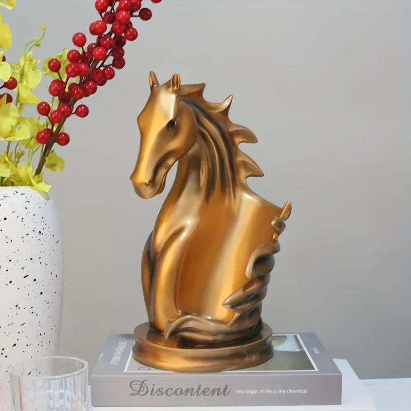 Wine Rack - Modern Horse Head Wooden
