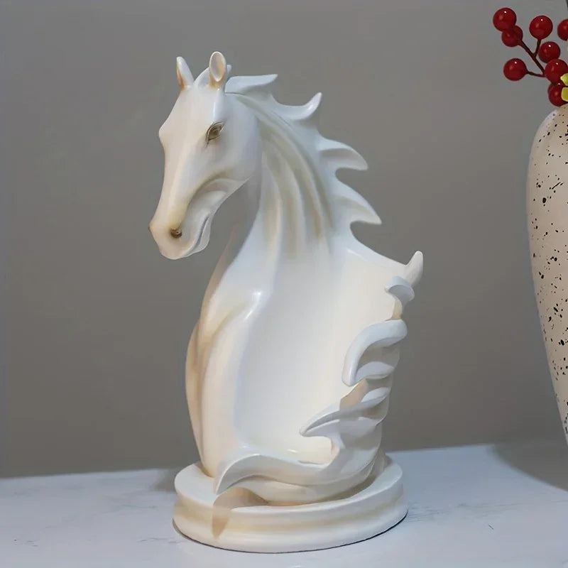 Wine Rack - Modern Horse Head Wooden