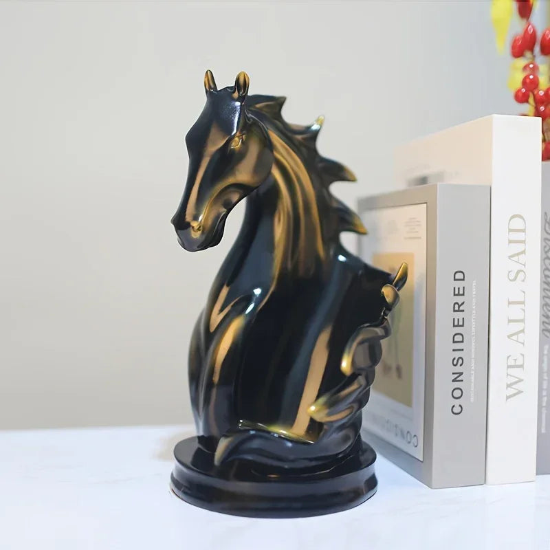 Wine Rack - Modern Horse Head Wooden