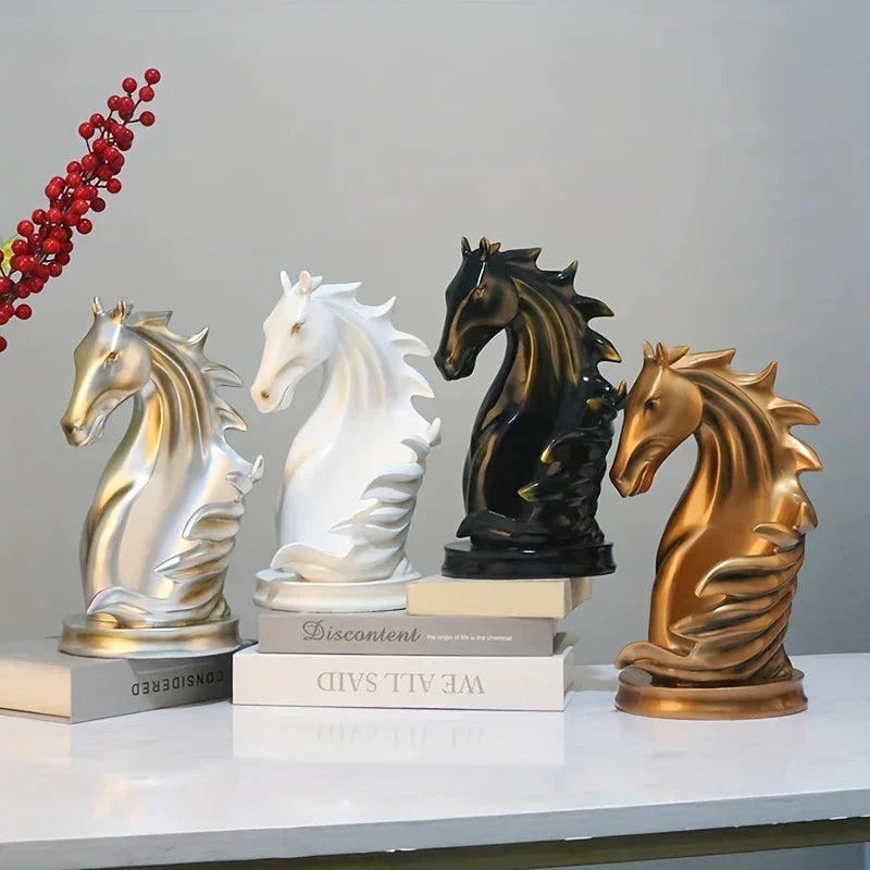 Wine Rack - Modern Horse Head Wooden