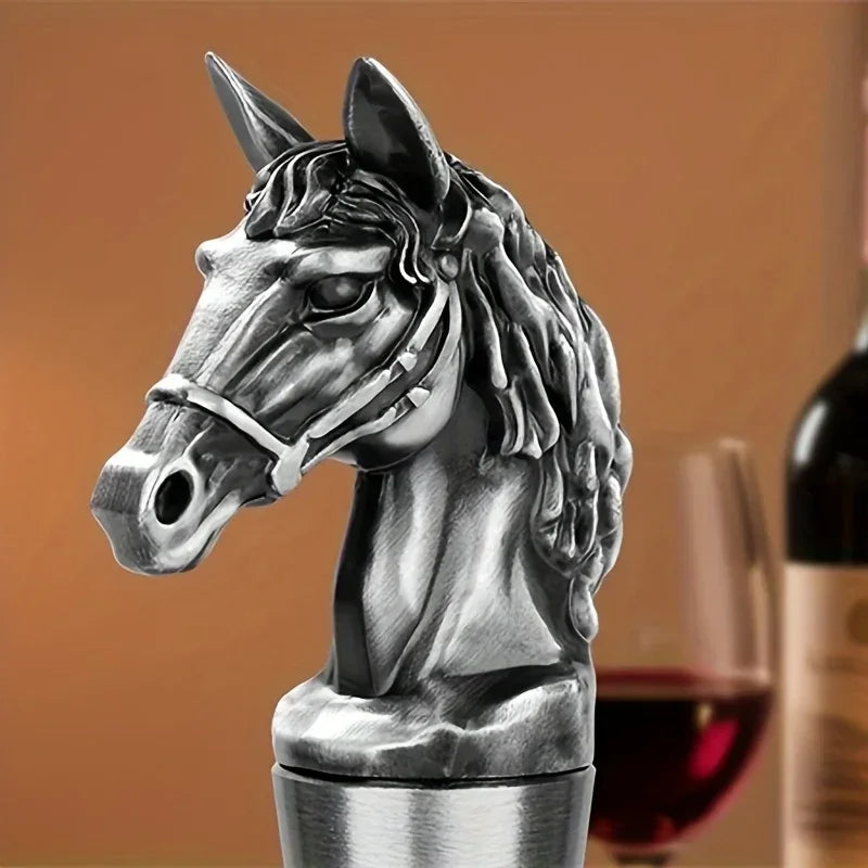 Wine Stopper - Metal Horse Head Champagne