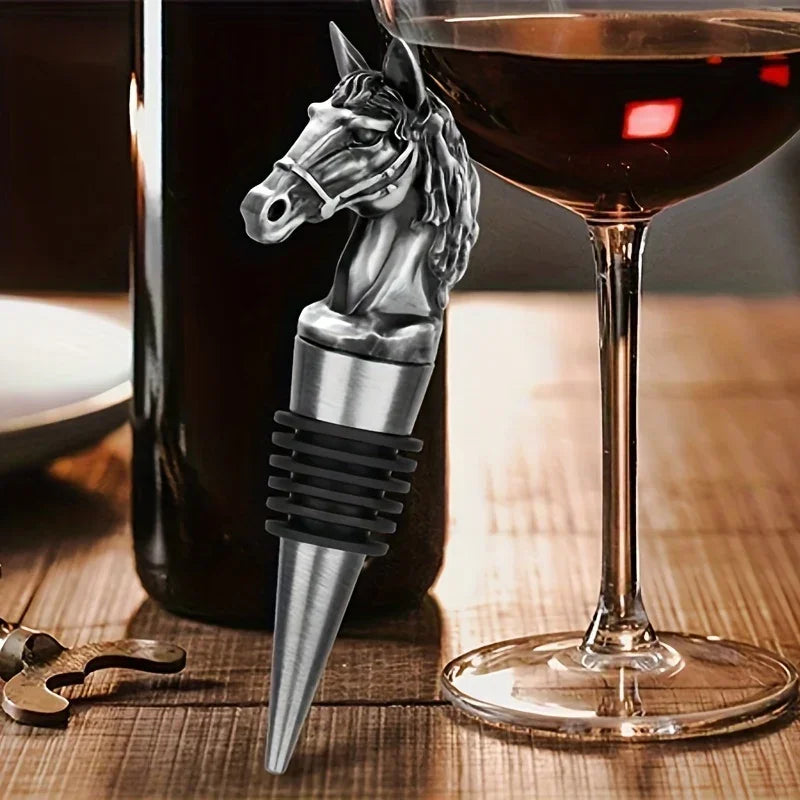 Wine Stopper - Metal Horse Head Champagne