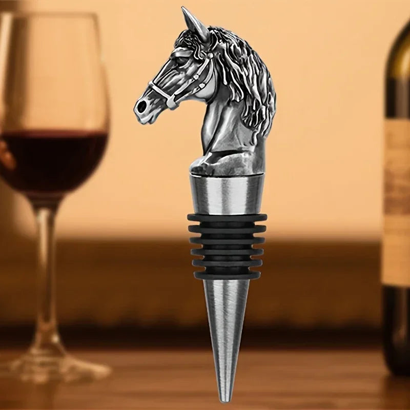 Wine Stopper - Metal Horse Head Champagne