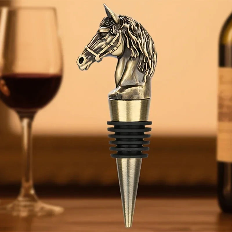 Wine Stopper - Metal Horse Head Champagne