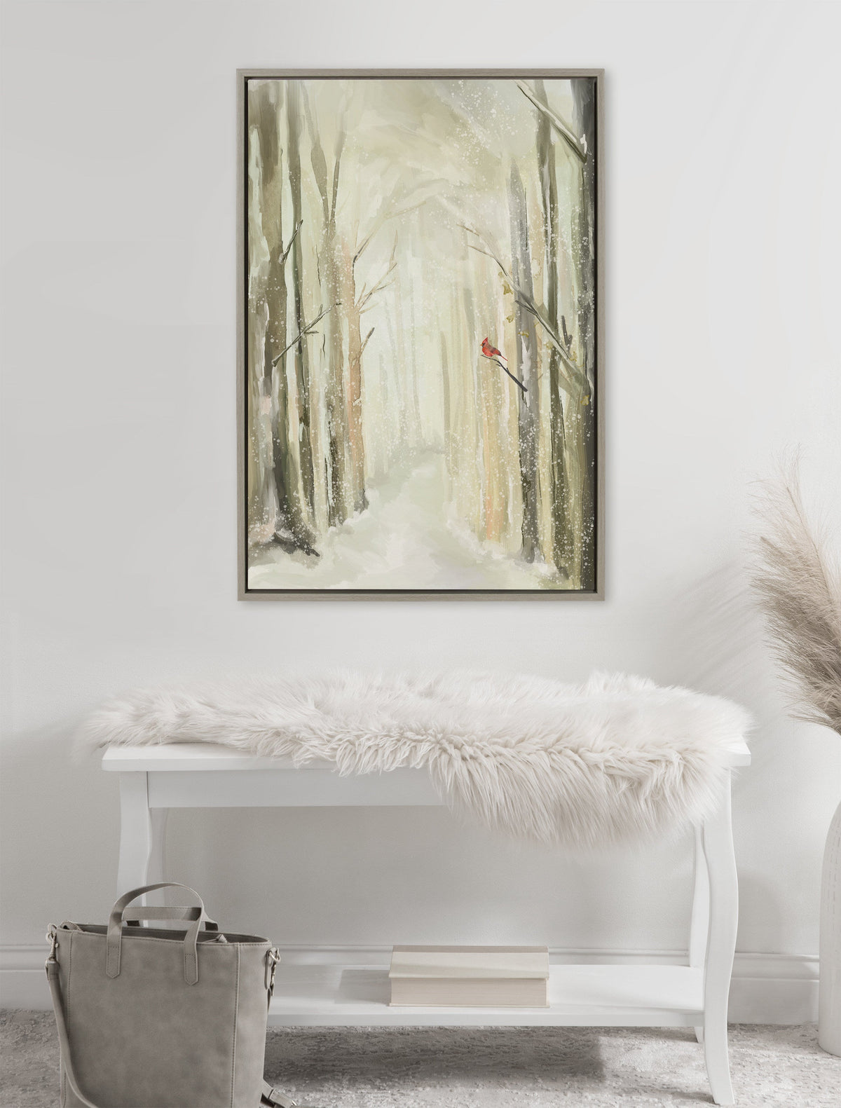Sylvie Winter Landscape 2 Framed Canvas by Annie Quigley