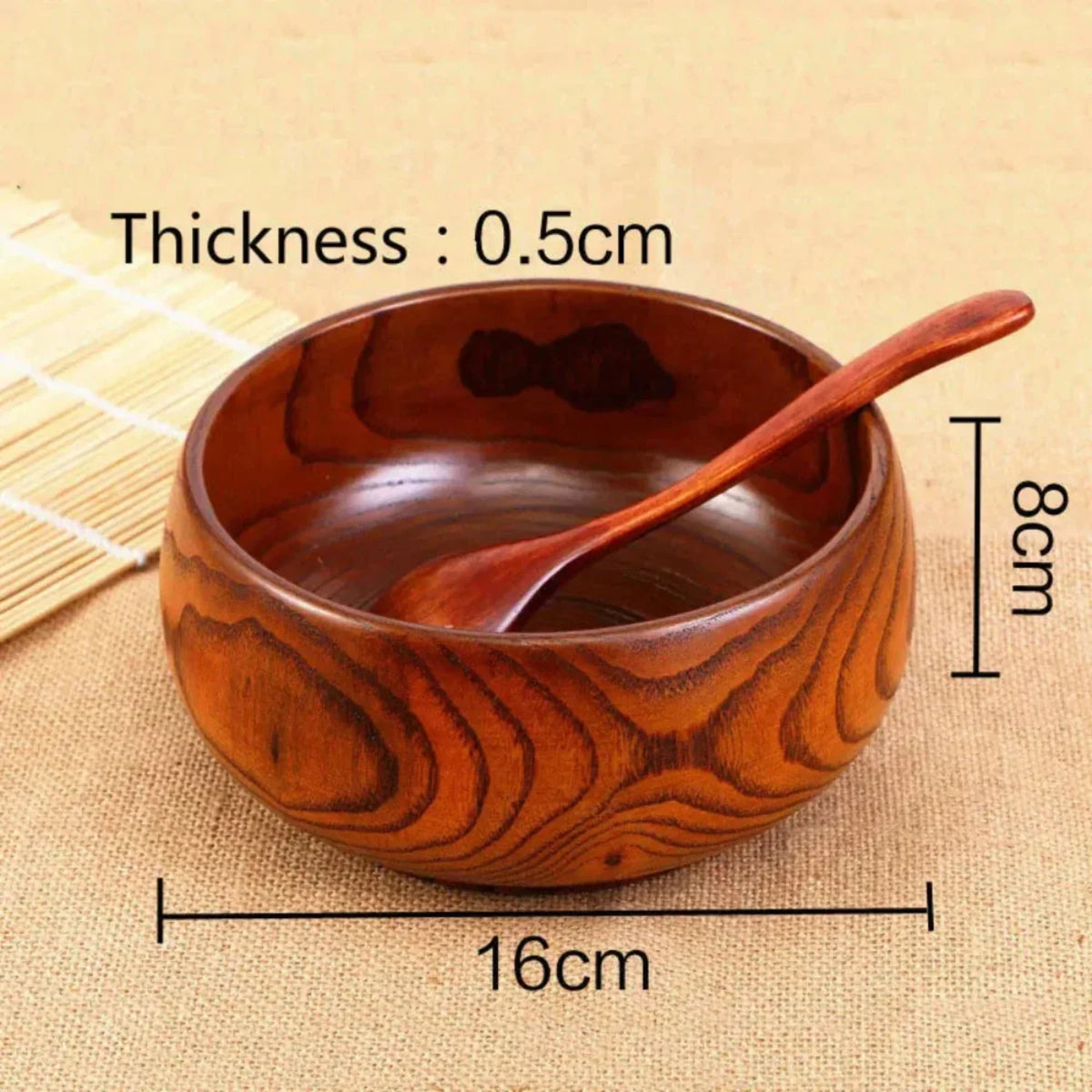 Wooden Bowl Made from Natural Wood Material — House of Avana, view 11 of 16