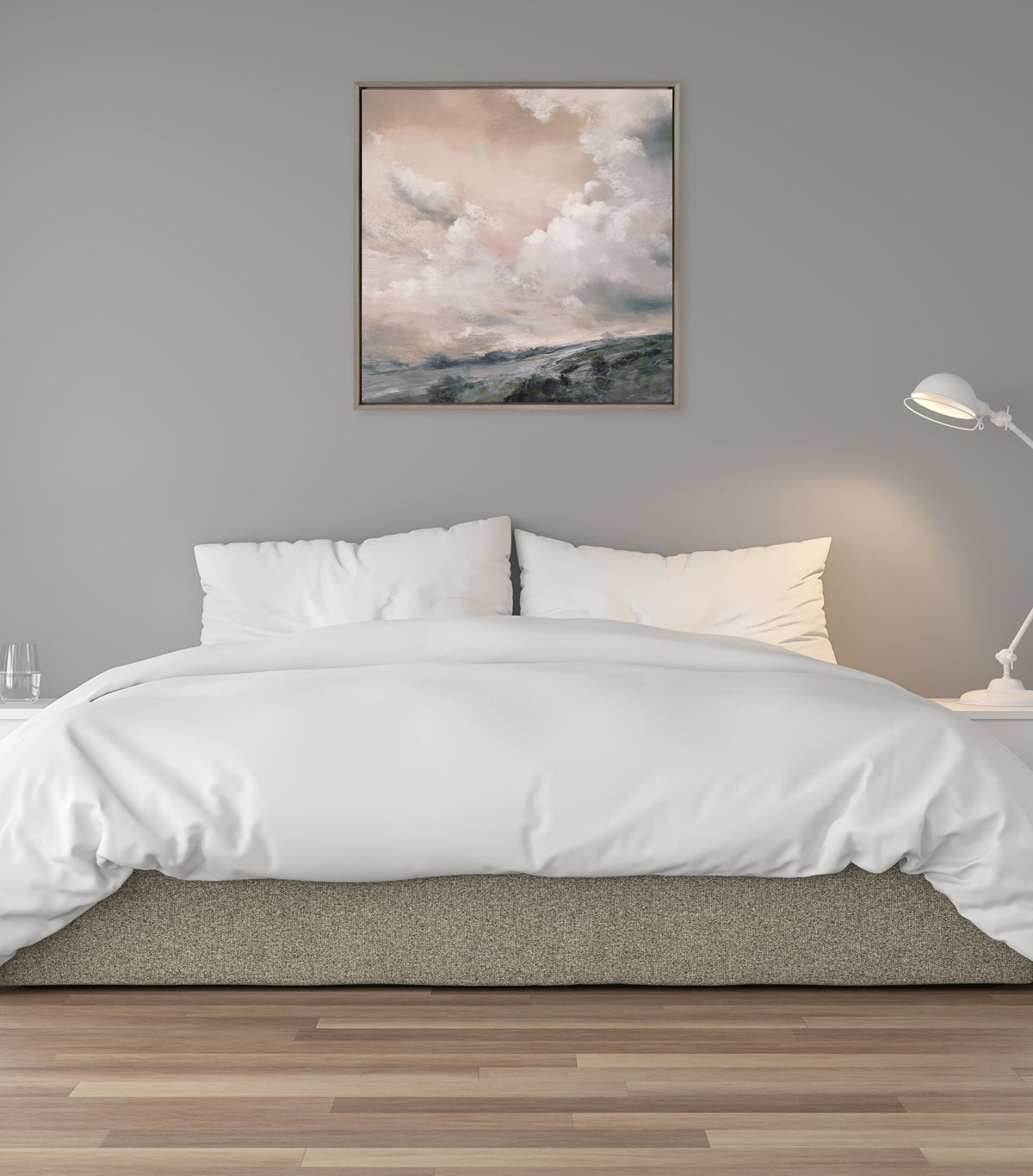 Sylvie When the North Wind Blows- Sepia Framed Canvas by Nel Whatmore