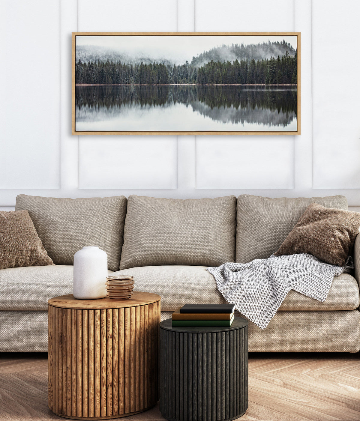 Sylvie Still Reflection Framed Canvas by Emiko and Mark Franzen of F2Images