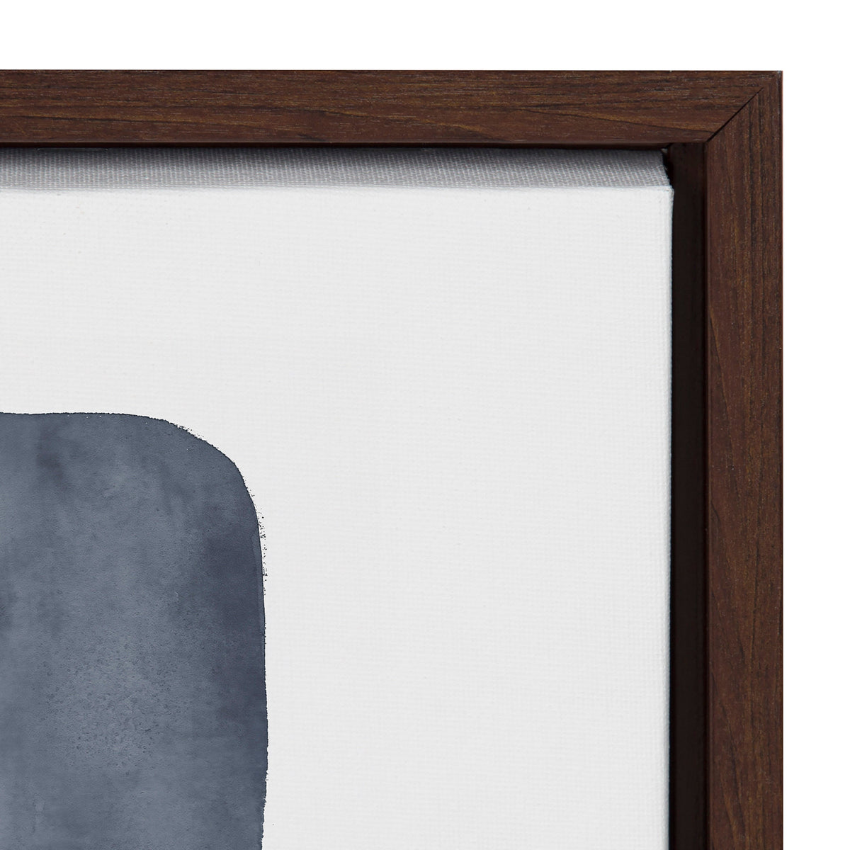 Sylvie Navy Block Abstract Framed Canvas by Amy Lighthall