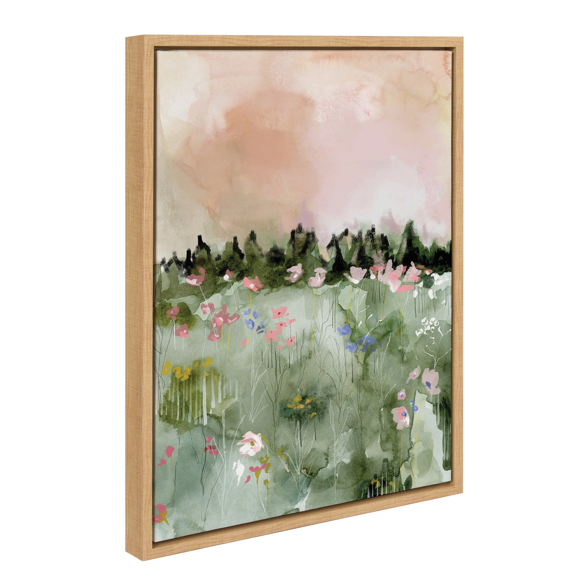 Sylvie Landscape 01 Framed Canvas by Annie Quigley
